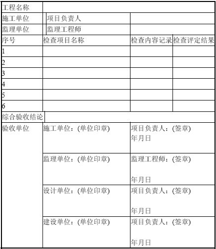城市消防远程监控系统验收记录
