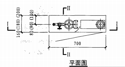 薄型单栓带消防软管卷盘消火栓箱(平面图)
