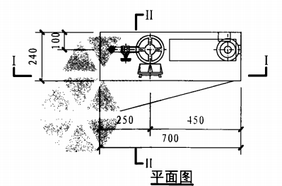 单栓带应急照明配消防软管卷盘消火栓箱(平面图)