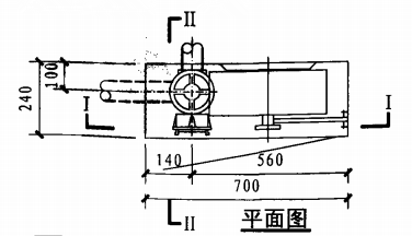 甲型带应急照明及灭火器箱组合式消防柜(平面图)