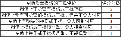 表5.4.1-1  五级损伤制评分分级