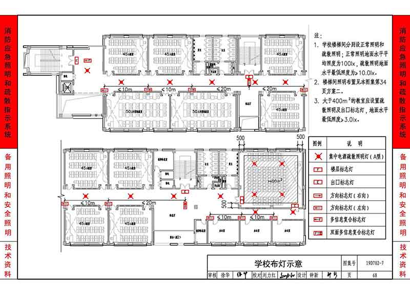 学校布灯示意